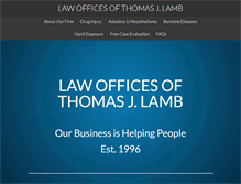 Tablet Screenshot of lamblawoffice.com